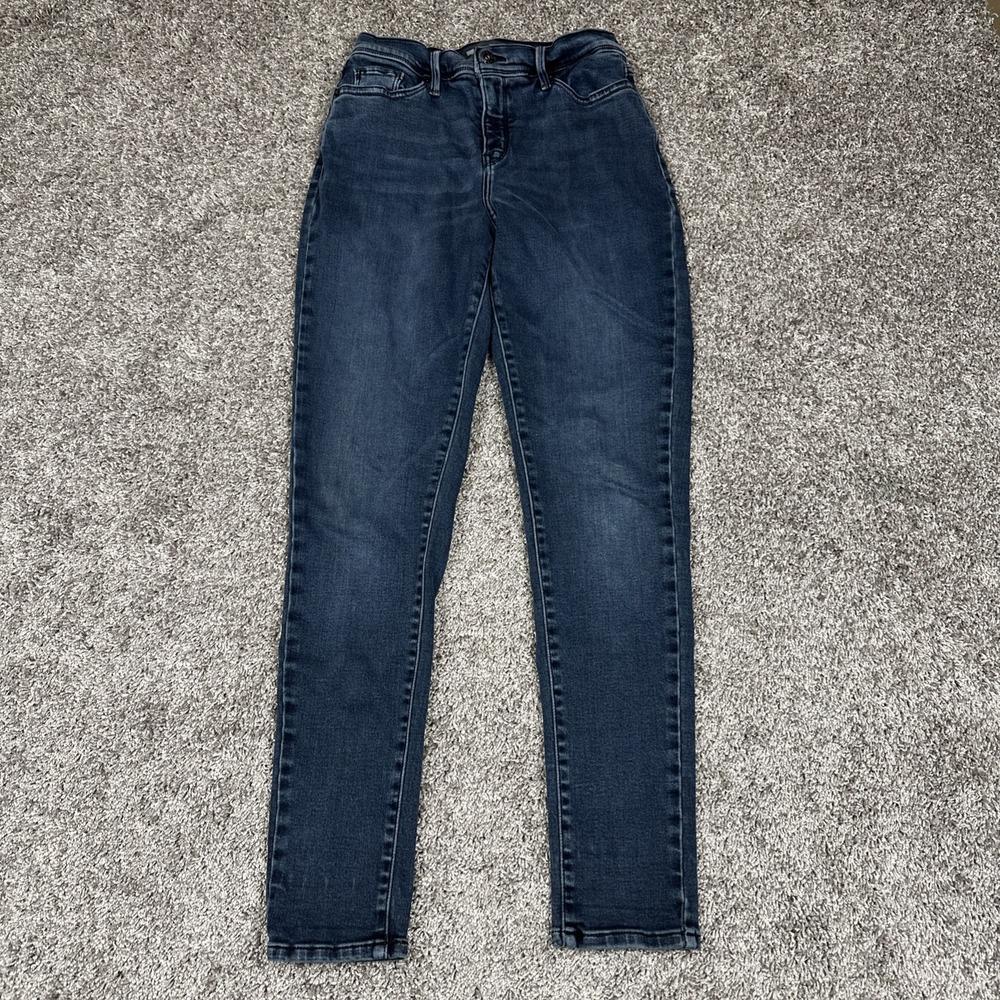 Levi's 512 Skinny Jeans Size 6 Women's Slim Fit Stretch Denim Classic Black Tab